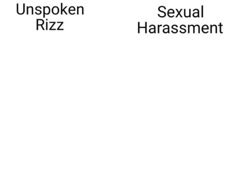 rizz or sexual harassment